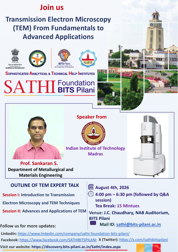 Expert Talk on Transmission Electron Microscopy (TEM)